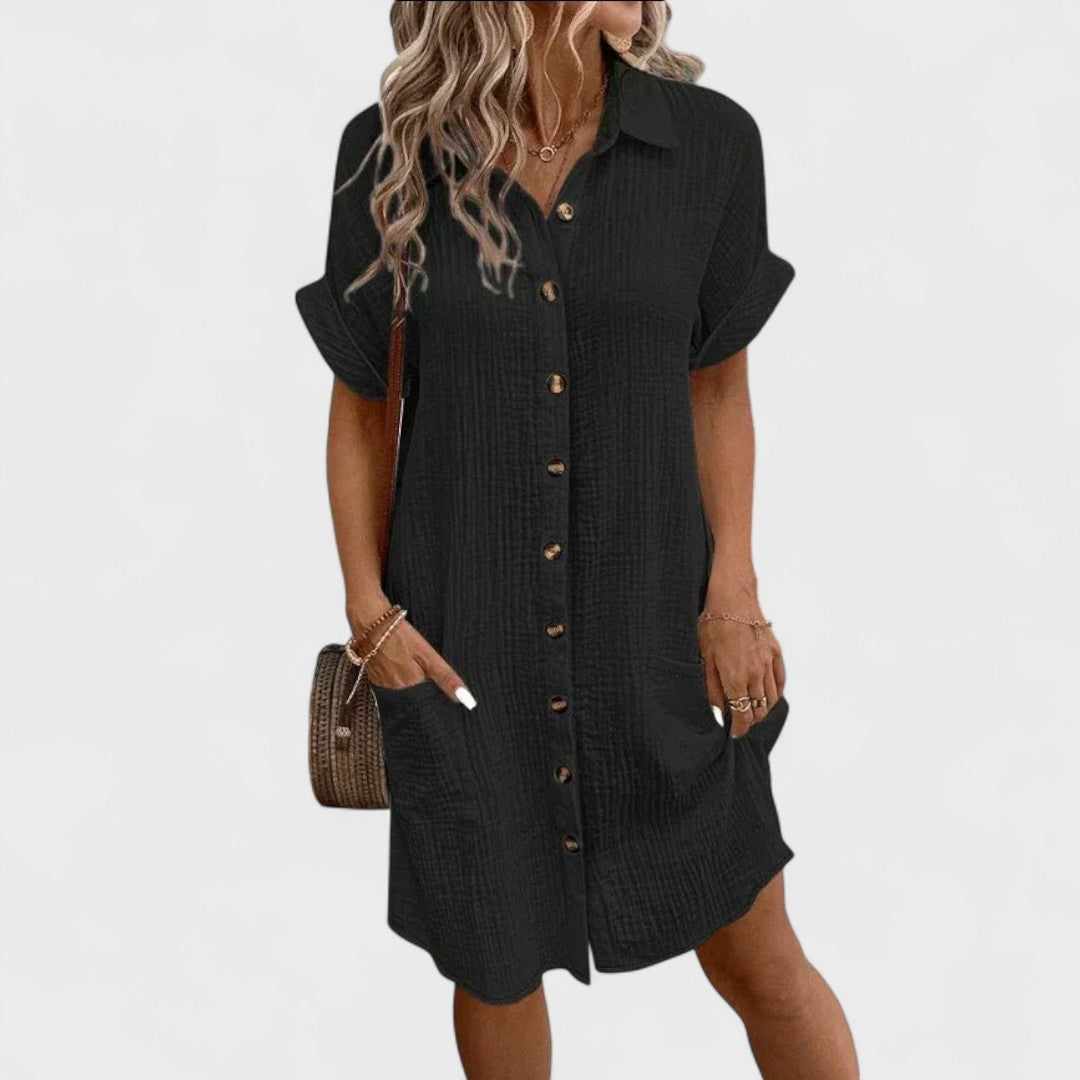 Emma | Vestito In Lino Artigianale da Donna