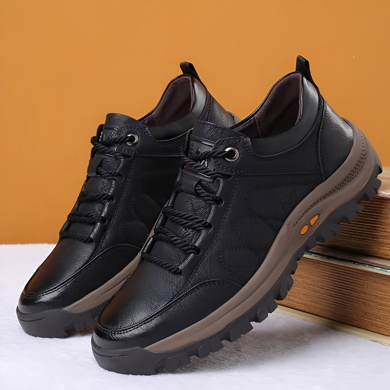 Randolf - Eleganti scarpe in pelle antiscivolo per uomini