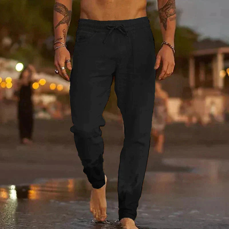 Linford - pantaloni in lino da uomo