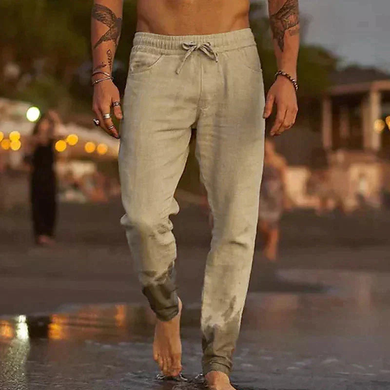 Linford - pantaloni in lino da uomo