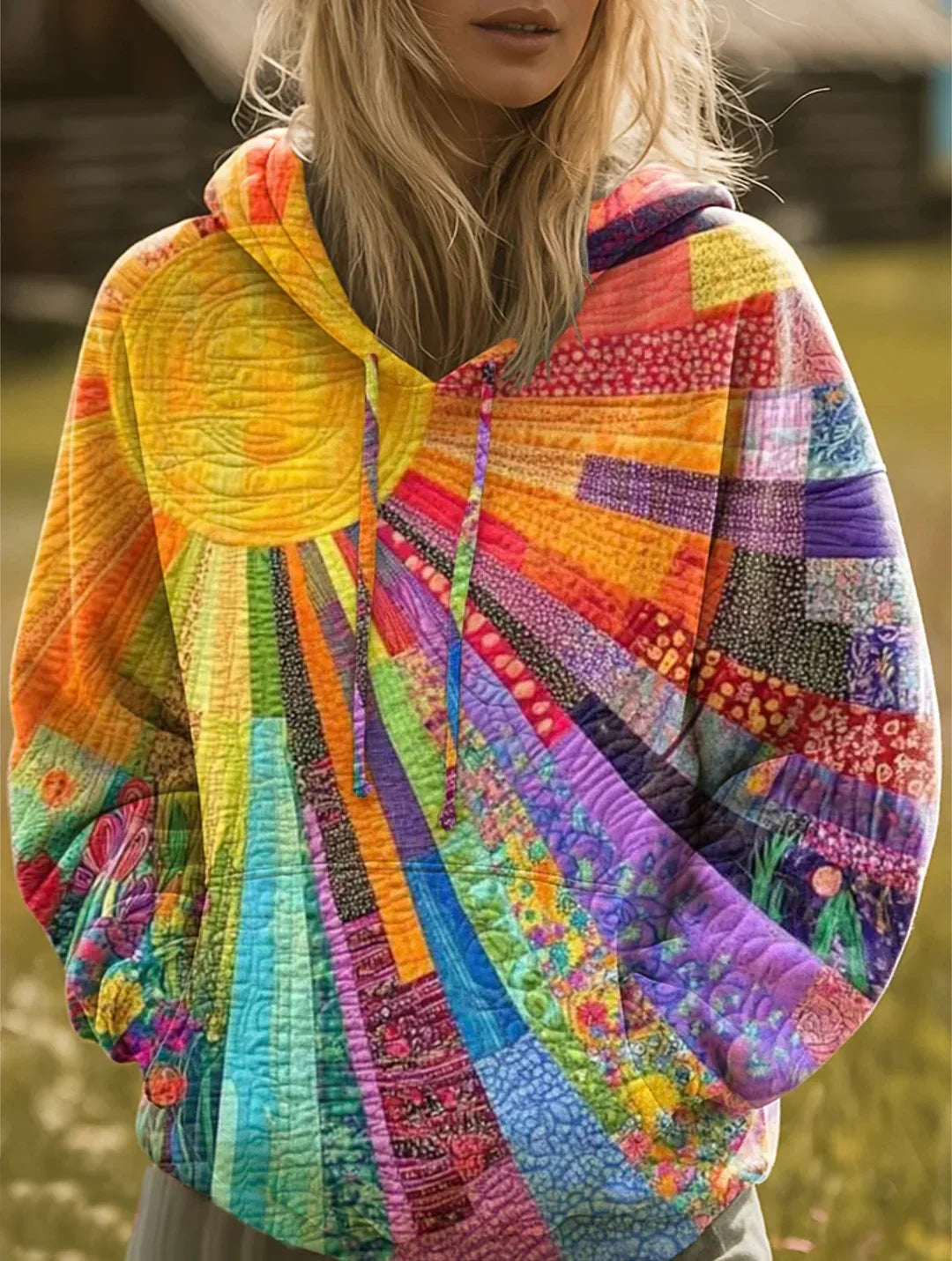 LANNA™|FELPA BOHO PATCHWORK