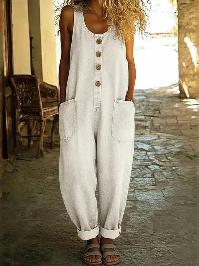 Lora™ - Pantaloni con bretelle in stile vintage
