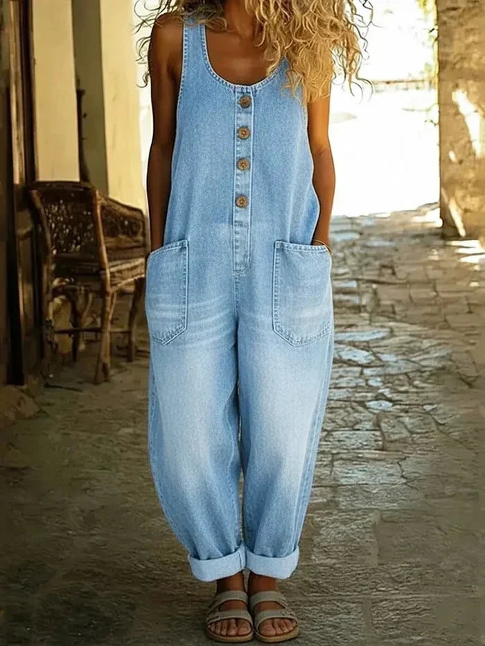 Lora™ - Pantaloni con bretelle in stile vintage