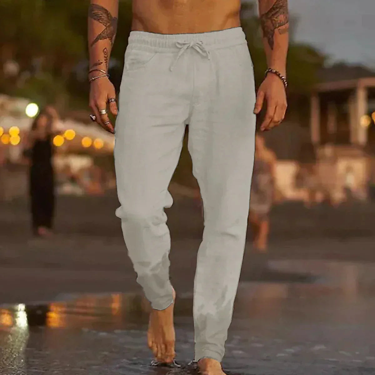 Linford - pantaloni in lino da uomo
