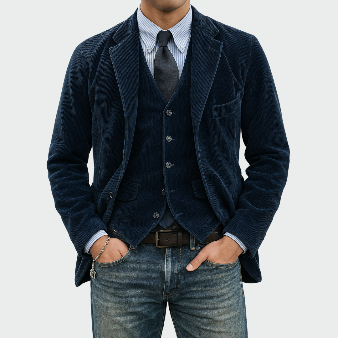 Tommy | Completo Blazer e Gilet in Velluto
