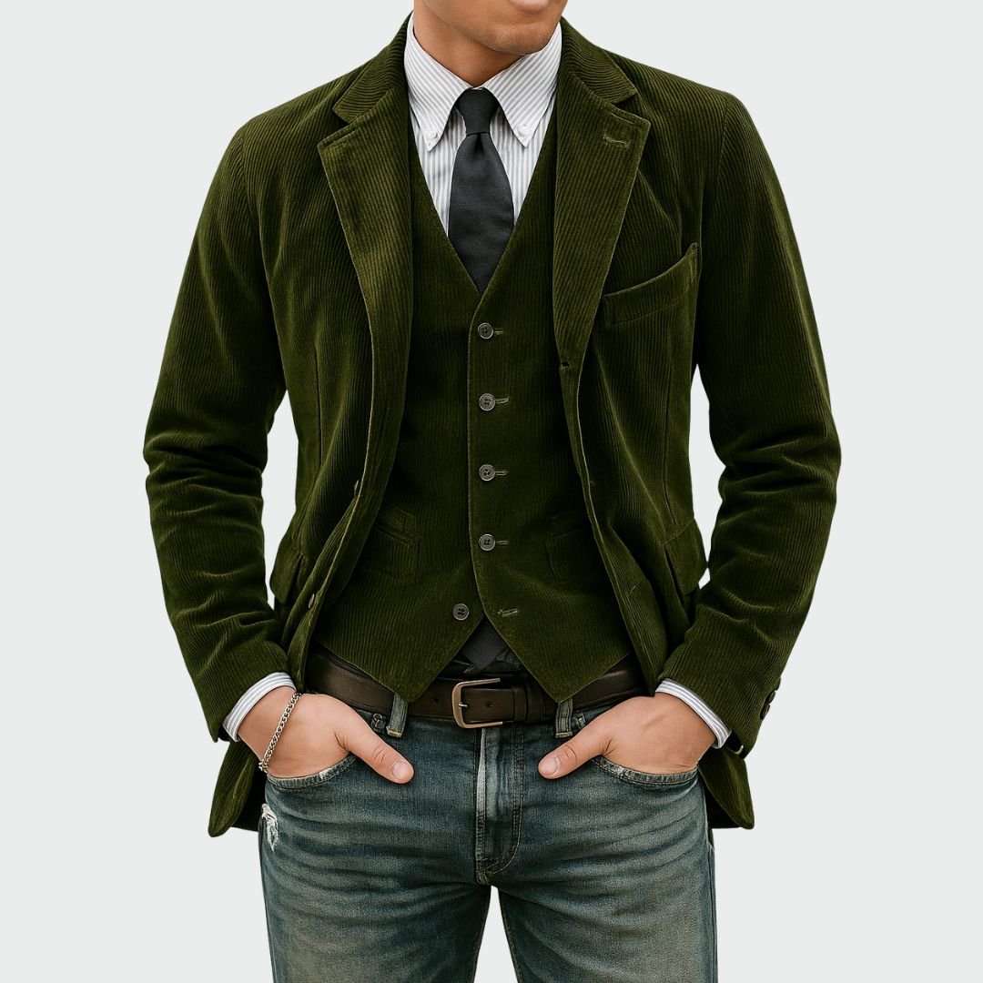 Tommy | Completo Blazer e Gilet in Velluto