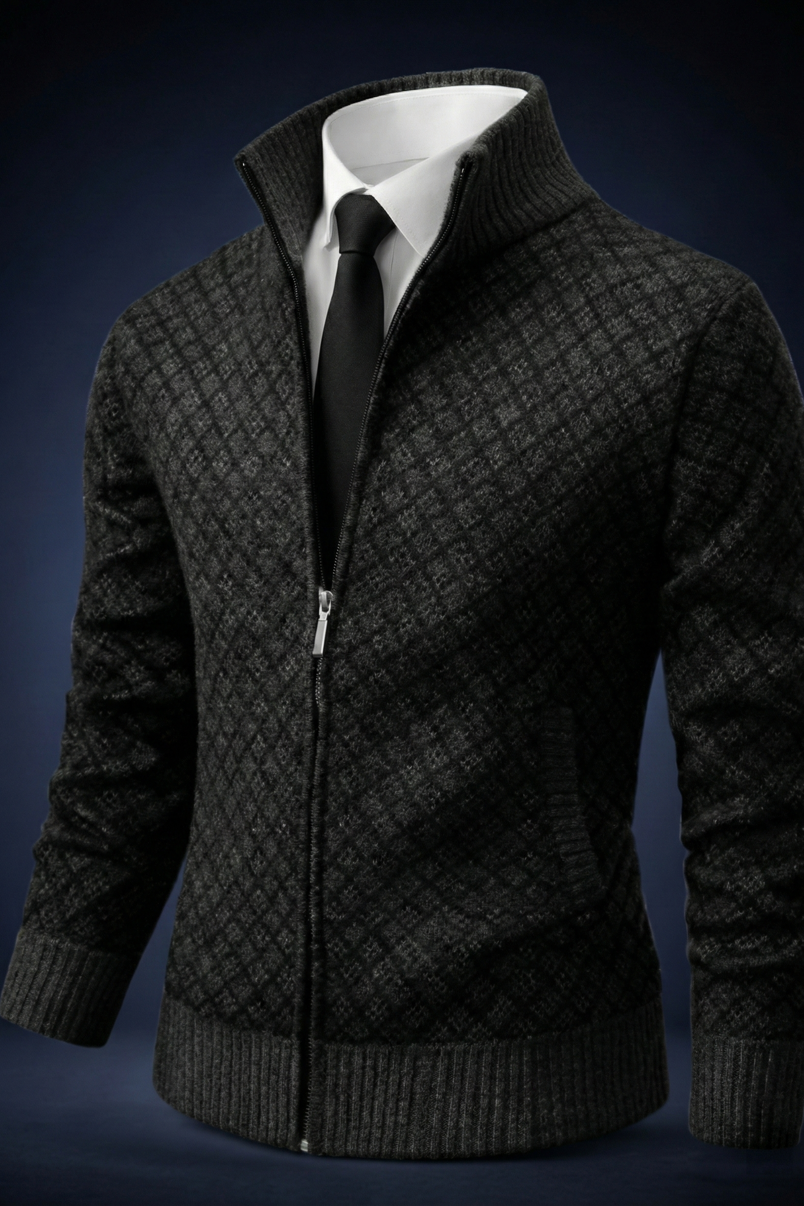 Matteo™ | Gilet in maglia goffrata dal carattere strutturato