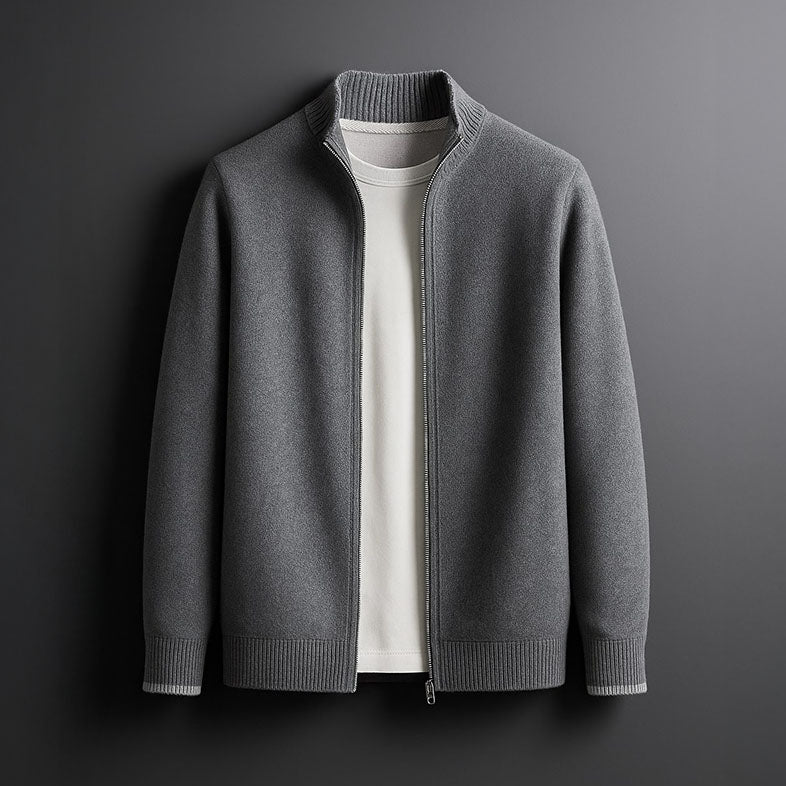 HARVEY™|GIACCA ZIP IN LANA ELEGANTE